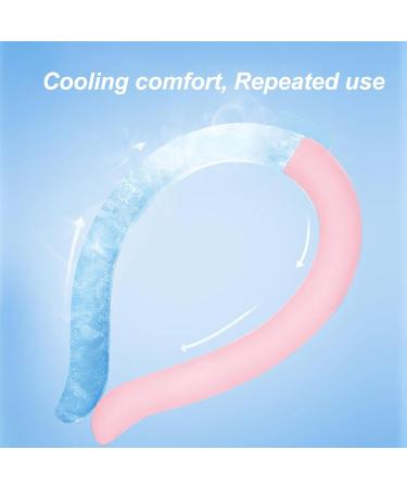 Cooling Neck Tube Reusable Neck Cooler with Ice Crystals Stay Cool in Summer Heat Pink - Buy Online on GoSupps.com