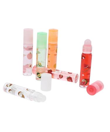 Hemobllo 6 Pi ces Set De Soin L vres Transparent Fruit e Hydratant Protecteur L vres