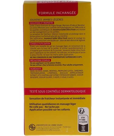Jouvence Gel e ULTRA FRESH Jambes L g res - Lot de 2 x 150 ml - Buy Online on GoSupps.com