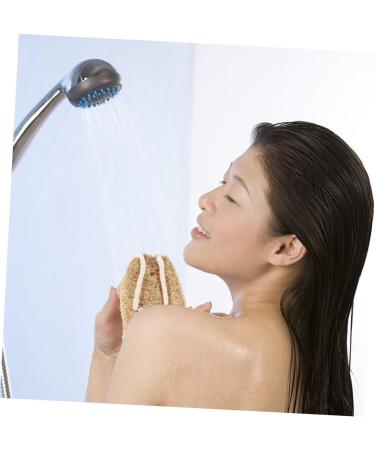 Exfoliating Loofah Bath Towel & Back Scrubber - Premium Bath Sponge for Smooth Skin | Beige - Buy Online on GoSupps.com