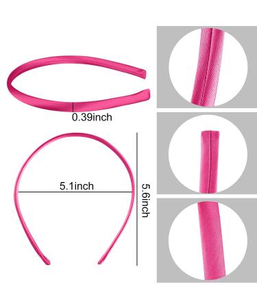 SIQUK 18-Pack Satin Headbands - Colorful Non-Slip Hair Accessories for Girls & Women, 0.39 Inch Wide - Buy Online on GoSupps.com