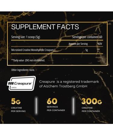 Historic Creatine Micronized Creatine Monohydrate Powder Unflavored 60 Servings 300 Grams - Buy Online on GoSupps.com