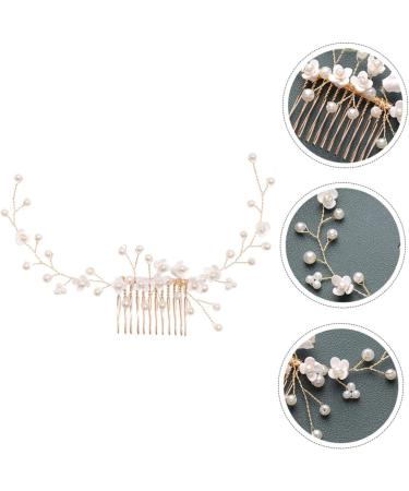 FRCOLOR Bridal Hair Comb Hair Accessories for Bridesmaid Braiding Hair Accessories Wedding Decoration Pearl Hair Clips Pearl Hair Comb Pearl Hair Combs Pearl Headpiece Resin White Handmade - Buy Online on GoSupps.com