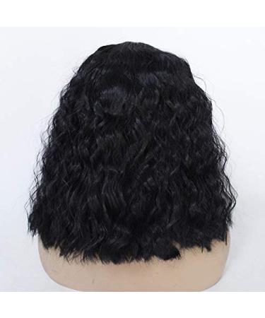 Buy Bghjue Short Curly Kinky Wig for Women - Fluffy Wavy Synthetic Hair Natural Big Curl Afro Wig with Bangs & Free Cap - International Shipping - Buy Online on GoSupps.com