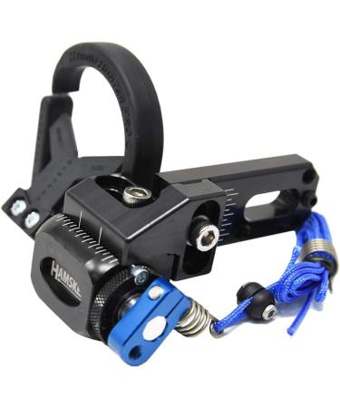 HAMSKEA Hybrid Hunter Pro Micro Tune/Drop Away Arrow Rest - Right Hand, Bowhunting Recurve/Compound, Black/Blue - Buy Online on GoSupps.com