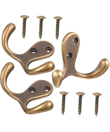 Alipis 6 Pcs Coat Hook Heavy Duty Coat Hangers Towel Hangers Hat Hook Copper Wall Hanger Copper Hook Metal 6.4X4.3CMx2pcs As Shownx2pcs - Buy Online on GoSupps.com