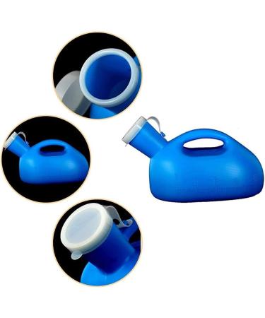 Pee Bottle Collector Male Urinal Portable Urinals for Men - 2000mL Thick Plastic Mens Bedpan Bottle with Lid - Male Portable Pee Bottles - Travel Urine Collection Containers - Buy Online on GoSupps.com