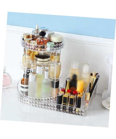 Angoily Acrylic Brush Holder Acrylic Makeup Rack Storage Box To Rotate Display Stand Cosmetic - Buy Online on GoSupps.com