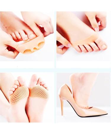 Metatarsal Pads for Women High Heels - 14 Pack Ball of Foot Cushions for Foot Pain Relief - Soft Gel Shoe Inserts for Neuroma and Callus - Skin Color (7 Pairs) - Buy Online on GoSupps.com