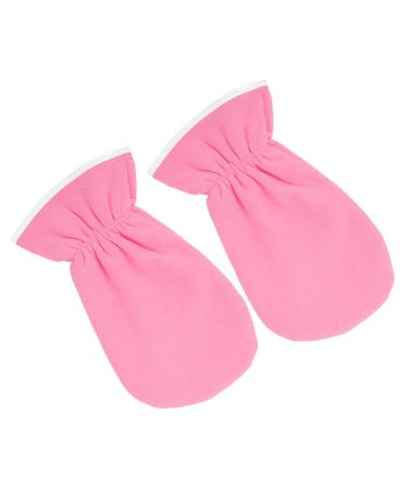 Beaupretty 1 Pair Exfoliating Hand Mask Dry Hands Lotion White Cotton Gloves Dry Skin Gloves Mositurizing Glove Moisturizing Gloves Spa Glove Pink Hand Cream Polyester Insulation