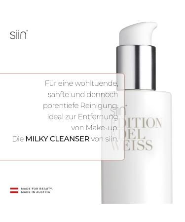 Siin Milky Cleanser - Vegan Facial Cleansing Gel with Antioxidants | Deep Pore Cleanser & Makeup Remover for All Skin Types - Buy Online on GoSupps.com