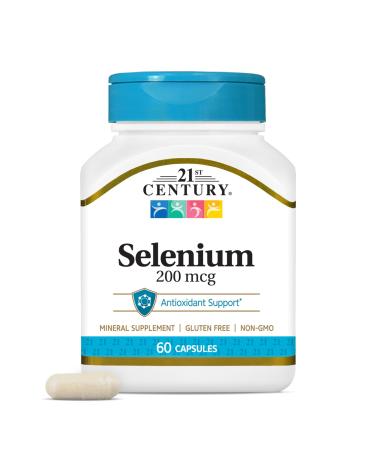 21st Century Selenium 200 mcg Capsules, 60 Count