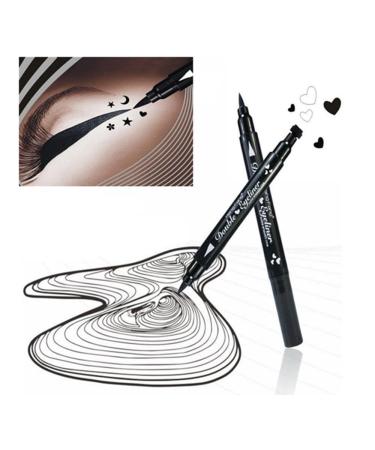 Pinkiou 2 in 1 Double-headed Liquid Eyeliner Pen Stamp - Waterproof & Smudgeproof Heart Stamp for Long Lasting Makeup - Buy Online on GoSupps.com