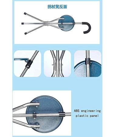 Walking Stick with Seat Folding Canes Seat Crutch Stool Abs Engineering Plastic Panel Handle and Foot Pad Triangular Support Design for Elder Gift for Elderly Gift Innovate - Buy Online on GoSupps.com