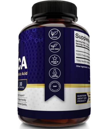 NutriFlair Pure TUDCA 1000mg 60 Capsules - Liver, Kidney, Gallbladder Support - Detox Cleanse Supplement - Non-GMO, Gluten Free - Made in USA - Buy Online on GoSupps.com