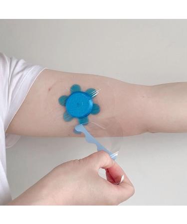 Waterproof Adhesive Patches for Freestyle Libre | 40+1 Pack Sensor Covers | Durable Blue Libre Over-Patches & Plastic Cover - Buy Online on GoSupps.com