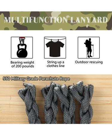 ROXNVM Paracord Key Trailer with Carabiner 4 Pack Lanyard Key Rings for Outdoor Camping & Hiking Ideal for Men & Women - Buy Online on GoSupps.com