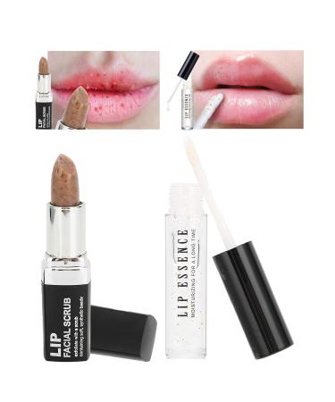 Essence and Face Scrub Suit | Lip Moisturizing Repair Serum & Peeling Scrub Balm | Ultimate Lip Care Kit for Radiant Skin - Buy Online on GoSupps.com