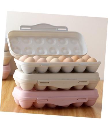 Holibanna 2pcs Anti-Collision Damage Chicken Refrigerator Egg Holder Tray Fridge Egg Container Devil re-usable Pink 30X11X6.5CM - Buy Online on GoSupps.com