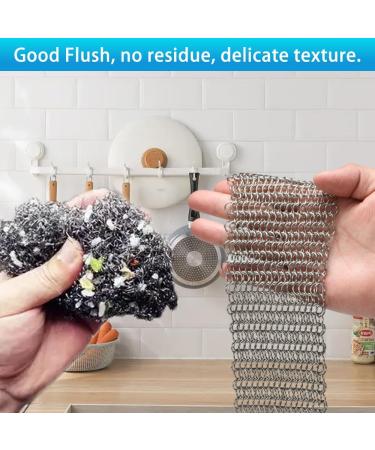 Cast Iron Skillet Cleaner Chainmail Srubber 2 Pack Premium Stainless Steel Chain Maille Scrubber Metal Scrubber for Cast Iron Pans CS03 Skillet Wok Pot Glassware 7"x 7" Rectangle & 5"x 5" Round - Buy Online on GoSupps.com