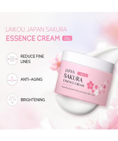 Japan Sakura Face Moisturizer for Women Cherry Blossom Essence Face Cream Moisturiser Face Women with Vitamin C And Sakura Extract Hydrating Moisturizing Skin Care Products Enhance Skin Elasticity - Buy Online on GoSupps.com