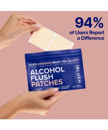 Alcohol Flush Patches Discreet Easy-to-Wear Support for Redness & Drinking Discomfort | Non-Ingestible Option for Asian Glow & Alcohol Sensitivity | 24 Patches 24 Count (Pack of 1) - Buy Online on GoSupps.com