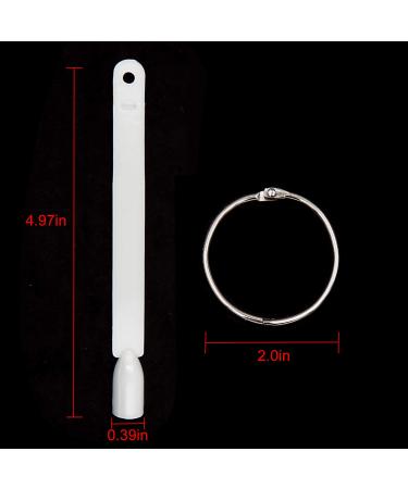 200 Natural Nail Swatches Sticks - Nail Art Supplies for Polish Display and DIY | Transparent Color Display Board with Ring - Buy Online on GoSupps.com