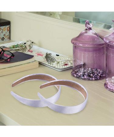 SIQUK 16 Pieces Satin Headbands - 1 Inch Black and Silver DIY Ribbon Hair Headbands for Women and Girls - Buy Online on GoSupps.com