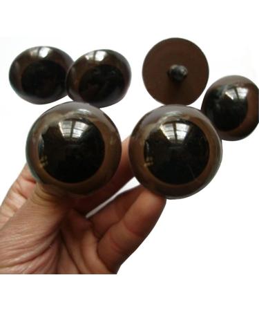 100PCS Brown Plastic Safety Screw Eyes w/ Washer for DIY Toy Making (24mm Diameter) - Doll, Puppet, Bear Craft Accessories - Buy Online on GoSupps.com