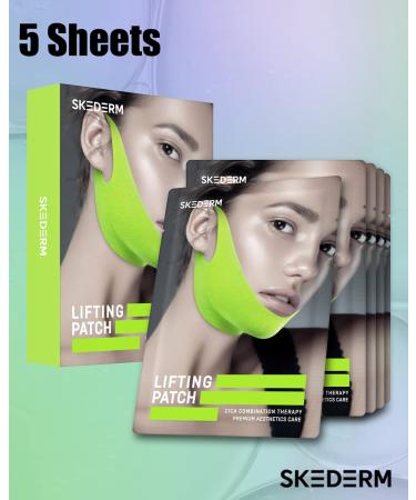V Shaped Slimming Face Mask | Hydrogel Double Chin Reducer & Neck Lift | Firming & Tightening Skin Patch - Buy Online on GoSupps.com