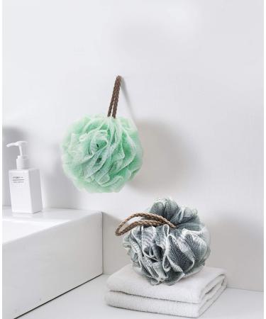 GoWorth Bath Shower Loofah Sponge Pouf Body Scrubber Exfoliator Set of 4 - Buy Online on GoSupps.com
