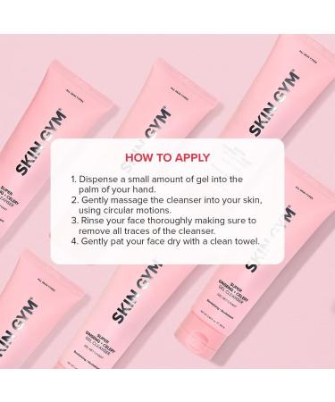 SKIN GYM Super Ginseng Gel Cleanser - Revitalizing Face Wash for Glowing Skin Pore Cleanser with Celery Seed & Ginseng Root Anti-Aging Formula - Buy Online on GoSupps.com