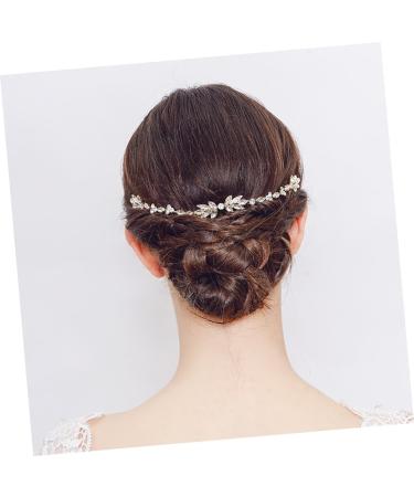 FRCOLOR Set of 3 Rhinestone Hair Pins Hair Clip Comb Hair Comb Made of Crystal Hair Accessories Made of Rhinestone Tiara Soft Chain Wedding Bridal - Buy Online on GoSupps.com