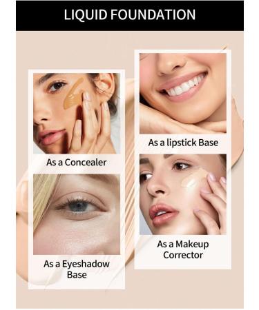 INTEROOKIE Matte Foundation 8-Color Concealer Long-Lasting and Waterproof Makeup Perfect for Acne Control (3) - Buy Online on GoSupps.com