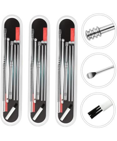 3 Sets 6-Piece Ear Cleaning Set with Pro Tools - Spiral Spring Ear Cleaner & Ear Wax Remover Kit - Buy Online on GoSupps.com