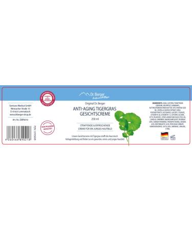 Buy ORIGINAL Dr. Berger Anti-Aging Tiger Grass Care Cream - Revitalize Your Skin with International Shipping - Buy Online on GoSupps.com