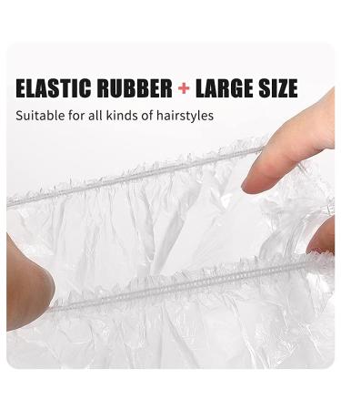 100 Pack Maltose Disposable Shower Caps - Individually Wrapped, Waterproof & Thicker Plastic, Ideal for Women, Spa, Home, Hotel, Salon, Travel - Clear - Buy Online on GoSupps.com