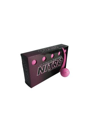 Nitro Ultimate Distance Golf Ball (15-Pack) 15 pack Pink