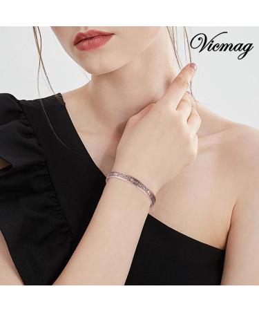 Vicmag Copper Magnetic Bracelet for Women - 99.99% Pure Copper - 6X Ultra Strength Magnets - Adjustable Size - Gift Box Included - Buy Online on GoSupps.com