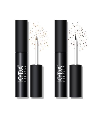 FREEORR 2 Colors Freckle Pen  Liquid Fake Faux Freckles Natural Like Freckle Makeup  Fast Dry and Waterproof Instant Create Lifelike Freckles Make Up  Dark Brown+Light Brown A-Dark Brown+Light Brown - Buy Online on GoSupps.com