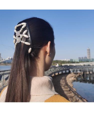 Shop MAYBEAN Hair Clips 3-Piece Gray Hair Accessories for Women & Girls | DIY Hair Styling - Buy Online on GoSupps.com