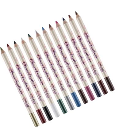 FOMIYES 24 Pcs Black Eye Shadow Brown Eyeshadow Colour Pencils Eyeliner Pen Set Wooden Pen Water Proof Miss 1 count (Pack of 1) As Shownx2pcs - Buy Online on GoSupps.com