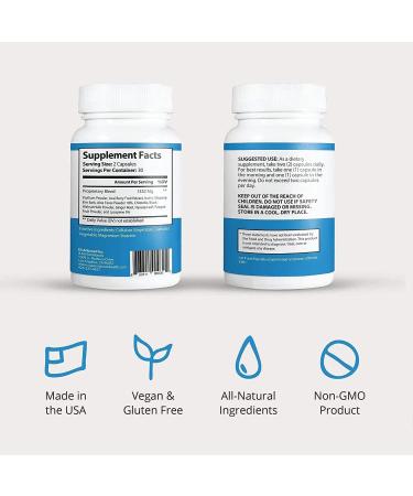 IBSolution Digestive Health Supplement - Gas Bloating Diarrhea Constipation Relief Supports Gut Health 60 Vegan Capsules Made in USA - International Shipping Available - Buy Online on GoSupps.com