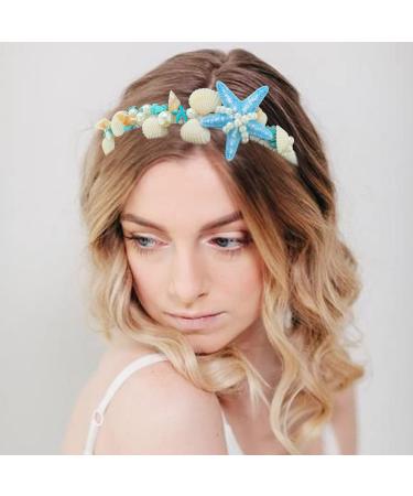 Unicra Starfish Pearl Bridal Headband - Beach Wedding Hair Accessories - Buy Online on GoSupps.com