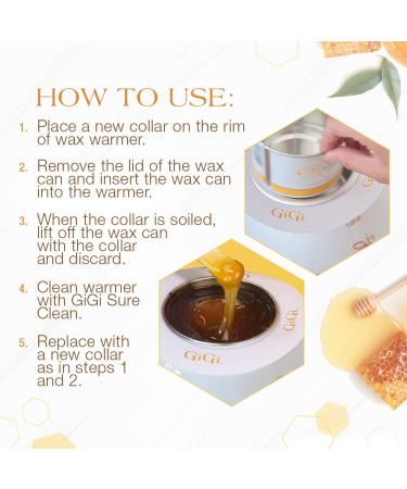 GiGi Clean Collars 50 ct for 14 oz Wax Warmers - Pack of 50 Pieces - Buy Online on GoSupps.com
