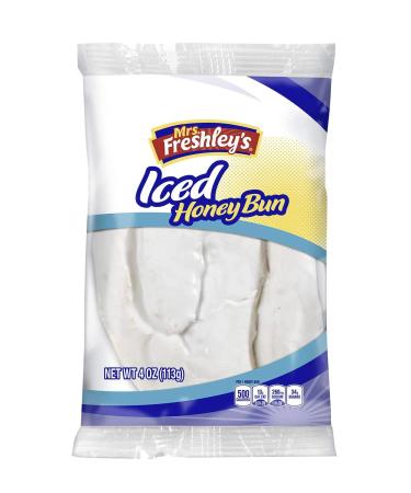Mrs. Freshley's Honey Buns Variety Pack | Chocolate  Iced  Glazed and Jelly | 4 oz. each | 12 Pack - Buy Online on GoSupps.com