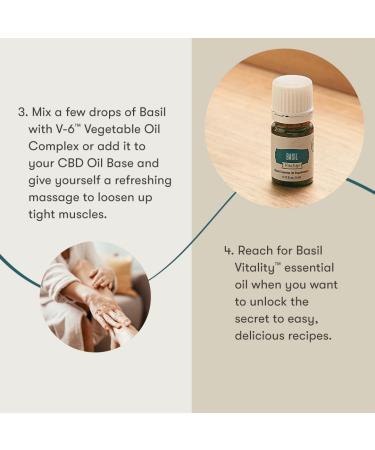Basil Essential Oil 5ml - Young Living | Pure Aromatherapy for Wellness & Invigorating Aroma - Buy Online on GoSupps.com