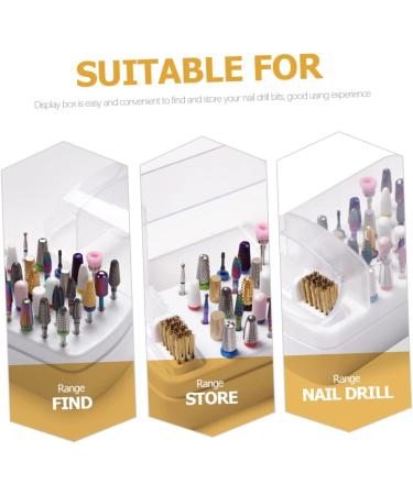 Beaupretty Grinding Head Cleaning Box Manicure Supplies Nail Salon Product Manicure Supply Nail Art Stand Nail Tech Organizers and Storage Display Stand Plastic Ceramics Women's - Buy Online on GoSupps.com