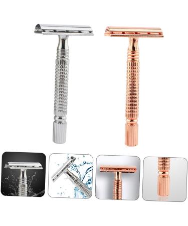 Minkissy 6 Stk Reader Mustache Razor - T-Shaped Metal Personal Shaving Tool for Women | Zinc Alloy Old-Fashioned Design - 3 Pieces + 1 Pack - Buy Online on GoSupps.com