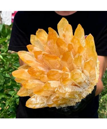Natural Yellow Phantom Quartz Crystal Cluster Specimen Crystal Cluster (Size : 500-550g) - Buy Online on GoSupps.com